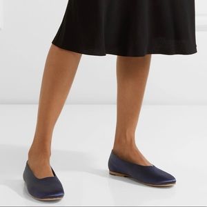 Vince Maxwell Satin Ballet Flats